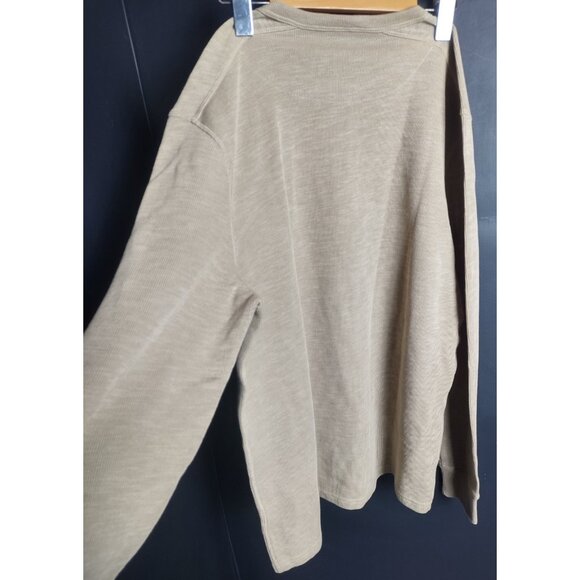 Banana Republic Men’s Beige Long Sleeve Henley Shirt Knit Casual NWT - Picture 6 of 11